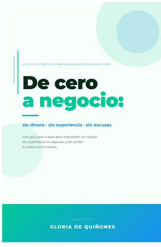 Portada de De cero a TU negocio